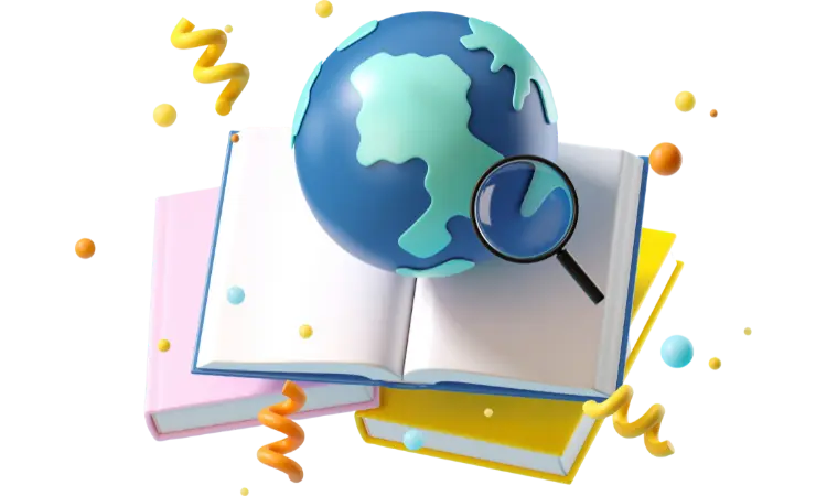 a globe and computer that represents online learning