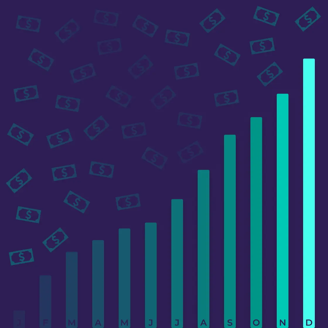 eCommerce cash graph graphic