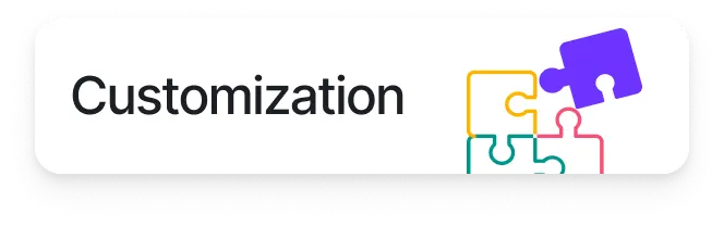 Customization services graphic
