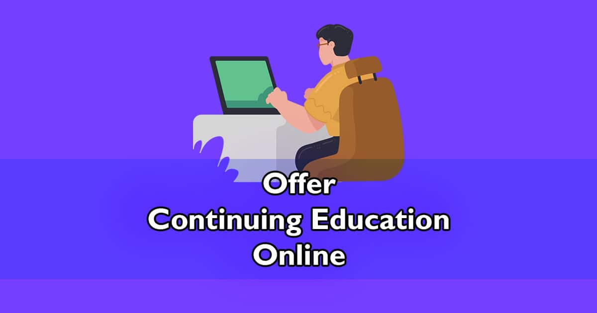 How to Offer Continuing Education Online using an LMS cover image